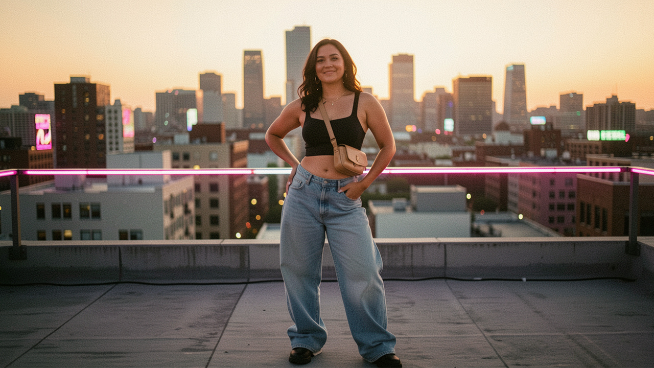 90s and Y2K inspired outfits styled in modern fashion